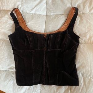 Nanette Lepore Black Velvet Bodice Sz 6